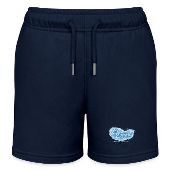 Eisengel: Kalter Blick, Warmes Herz - Kinder Organic Joggingshorts Mini Bolter von Stanley/Stella - Navy - Vorne