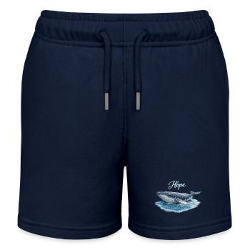 Wal Hope - Kinder Organic Joggingshorts Mini Bolter von Stanley/Stella - Navy - Vorne