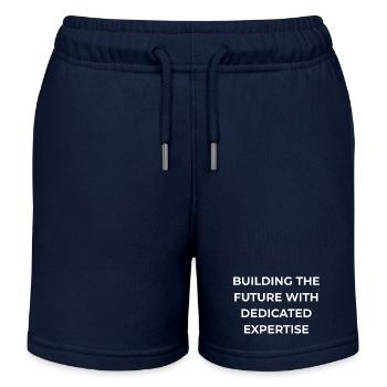 Kiwi Expert Dedicated Expertise - Kids Organic Sweat Shorts by Stanley/Stella - navy - Front