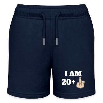 I Am 20 + 1 Sarcastic Funny 21st Birthday Turning - Kinder Organic Joggingshorts Mini Bolter von Stanley/Stella - Navy - Vorne