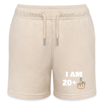 I Am 20 + 1 Sarcastic Funny 21st Birthday Turning - Kinder Organic Joggingshorts Mini Bolter von Stanley/Stella - Natur - Vorne