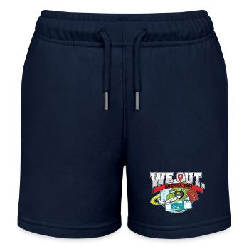 We Out Trip To Antigua Travel Matching Family - Kids Organic Sweat Shorts by Stanley/Stella - navy - Front