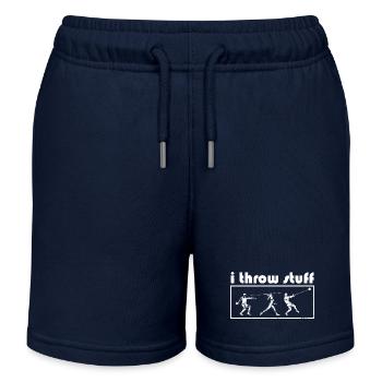 I Throw Stuff Discus Thrower Shot Put Track & - Kinder Organic Joggingshorts Mini Bolter von Stanley/Stella - Navy - Vorne