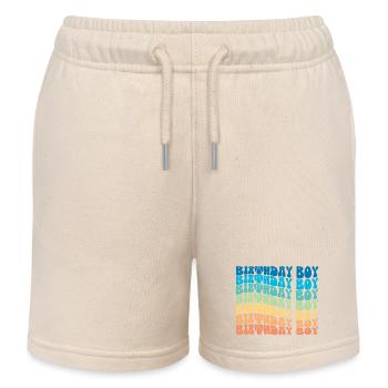 Birthday Boy - Groovy Retro Vintage Birthday - Short de jogging enfant bio Stanley/Stella - écru doux - Devant