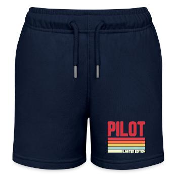 Pilot Limited Edition - Kinder Organic Joggingshorts Mini Bolter von Stanley/Stella - Navy - Vorne