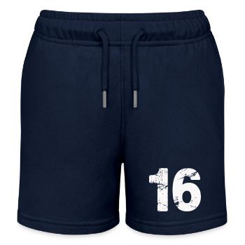 16 - Short de jogging enfant bio Stanley/Stella - bleu marine - Devant