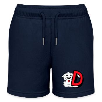 Chien D Lettre Chien Assis Petit Chien Mignon - Short de jogging enfant bio Stanley/Stella - bleu marine - Devant
