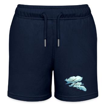 Wolkenstraße Segelflieger Segelflugzeug Geschenk - Kinder Organic Joggingshorts Mini Bolter von Stanley/Stella - Navy - Vorne