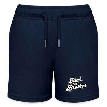 Funk Soul Brother Retro - Kids Organic Sweat Shorts by Stanley/Stella - navy - Front