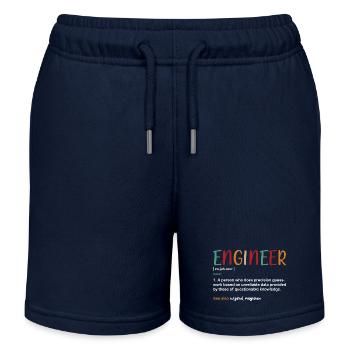 Engineer Student - Kids Organic Sweat Shorts by Stanley/Stella - navy - Front