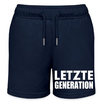 Letzte generation - Kinder Organic Joggingshorts Mini Bolter von Stanley/Stella - Navy - Vorne
