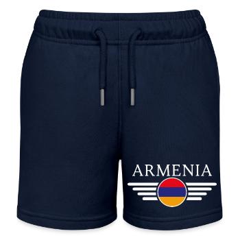 Armenien: Kultur, Geschichte - Kinder Organic Joggingshorts Mini Bolter von Stanley/Stella - Navy - Vorne
