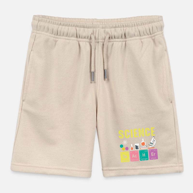 Science Teachers Regular Elements Kids Organic Sweat Shorts by Stanley/Stella