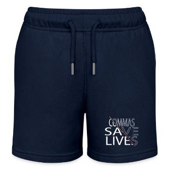costume d’auteur de livre d’écrivain de contenu présent drôle - Short de jogging enfant bio Stanley/Stella - bleu marine - Devant