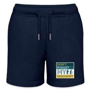 N’oubliez pas ma réduction drôle sarcastique senior - Short de jogging enfant bio Stanley/Stella - bleu marine - Devant