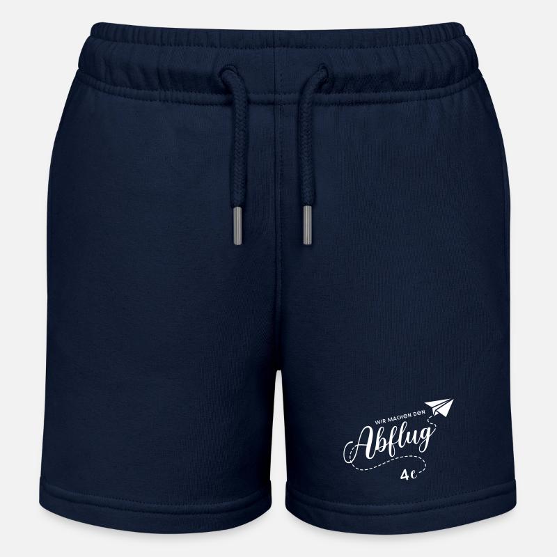 Abschlussklasse 4e - Kinder Organic Joggingshorts Mini Bolter von Stanley/Stella - Navy