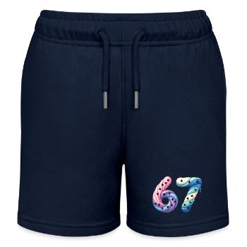 Candy Swirl 67 Meme - Kinder Organic Joggingshorts Mini Bolter von Stanley/Stella - Navy - Vorne