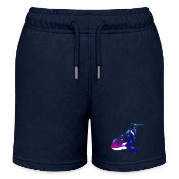 Hiboux tueurs - Short de jogging enfant bio Stanley/Stella - bleu marine - Devant