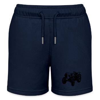Traktor , Trecker , Landmaschine Traktoren , (25) - Kinder Organic Joggingshorts Mini Bolter von Stanley/Stella - Navy - Vorne