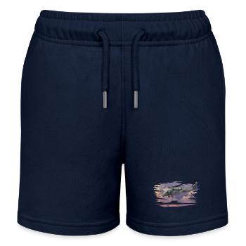Helikopter - Kinder Organic Joggingshorts Mini Bolter von Stanley/Stella - Navy - Vorne
