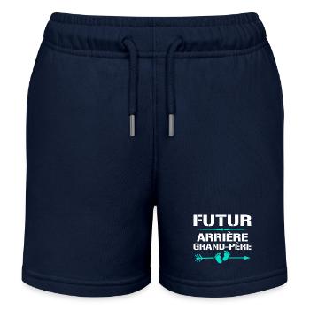 Great-grandfather For future great-grandfather - Kids Organic Sweat Shorts by Stanley/Stella - navy - Front