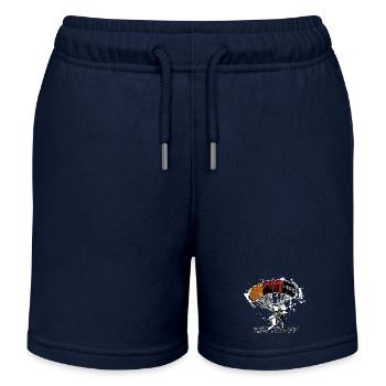 Fallschirmspringer - Kinder Organic Joggingshorts Mini Bolter von Stanley/Stella - Navy - Vorne