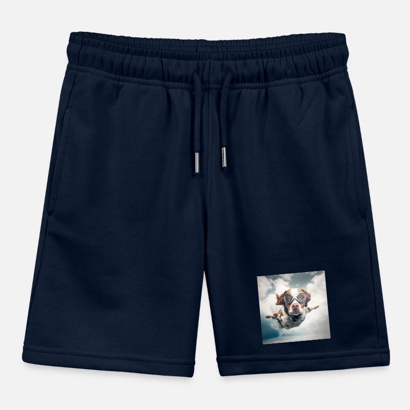 Flying Dog Kids Organic Sweat Shorts by Stanley/Stella