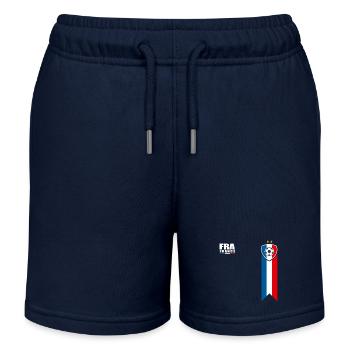 France championnat d europe football équipe france - Short de jogging enfant bio Stanley/Stella - bleu marine - Devant