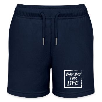 Bad Boy for life - Kids Organic Sweat Shorts by Stanley/Stella - navy - Front
