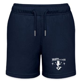 Home Magician - Kids Organic Sweat Shorts by Stanley/Stella - navy - Front