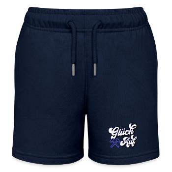 Glück auf Hammer und Schägel | Farben änderbar - Kinder Organic Joggingshorts Mini Bolter von Stanley/Stella - Navy - Vorne