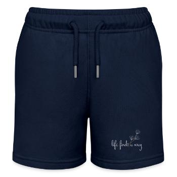 La vie trouve un chemin - Pissenlit - Short de jogging enfant bio Stanley/Stella - bleu marine - Devant