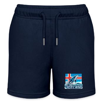 Islande Islande 10 - Short de jogging enfant bio Stanley/Stella - bleu marine - Devant