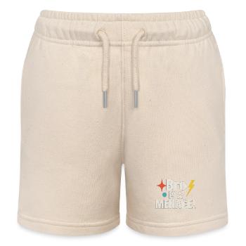 Bro Is A Bedrohung, Lustiges Meme Sprichwort - Kinder Organic Joggingshorts Mini Bolter von Stanley/Stella - Natur - Vorne