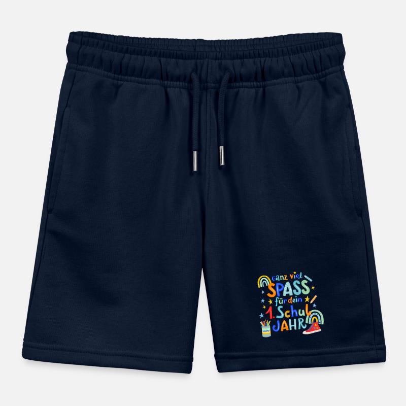 School, First Grade Kids Organic Sweat Shorts by Stanley/Stella