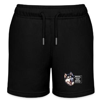 Ohne Husky ist alles doof Husky Halter Geschenk - Kinder Organic Joggingshorts Mini Bolter von Stanley/Stella - Navy - Vorne