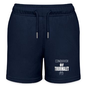 Bezwinger des Tourmalet-Radsports - Kinder Organic Joggingshorts Mini Bolter von Stanley/Stella - Navy - Vorne