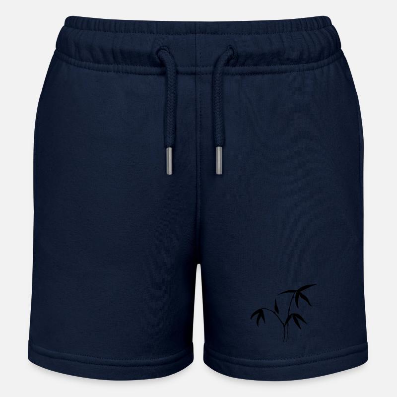 bambou - Short de jogging enfant bio Stanley/Stella - bleu marine