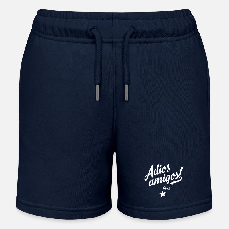 Graduating class 4a - Kids Organic Sweat Shorts by Stanley/Stella - navy