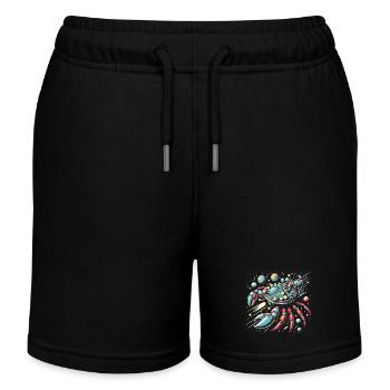 Vaisseau spatial crabe coloré fantastique vaisseau spatial - Short de jogging enfant bio Stanley/Stella - noir - Devant