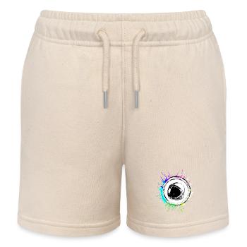 Icône de casque d’astronaute - Short de jogging enfant bio Stanley/Stella - écru doux - Devant