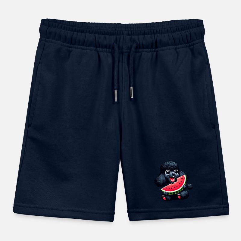 Caniche avec un design d’été de pastèque Short de jogging enfant bio Stanley/Stella