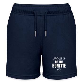 Eroberer der Bonette Radsport-Alpes - Kinder Organic Joggingshorts Mini Bolter von Stanley/Stella - Navy - Vorne