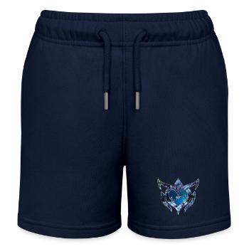 Elegantes Blumendesign - Kinder Organic Joggingshorts Mini Bolter von Stanley/Stella - Navy - Vorne