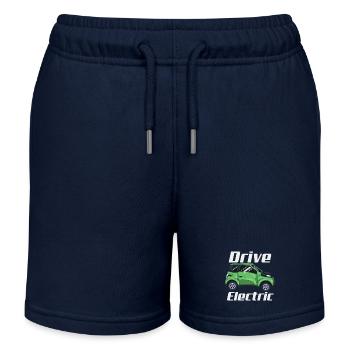 Conduisez une voiture écologique électrique : conception durable de l’énergie - Short de jogging enfant bio Stanley/Stella - bleu marine - Devant