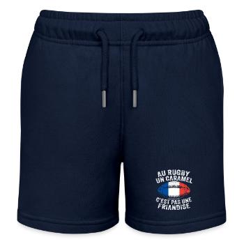 Au Rugby Un Caramel Pas Une Friandise Joueur - Short de jogging enfant bio Stanley/Stella - bleu marine - Devant