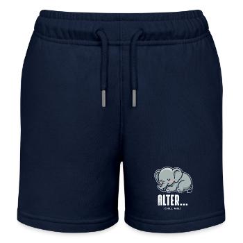 Chill mal - Kinder Organic Joggingshorts Mini Bolter von Stanley/Stella - Navy - Vorne