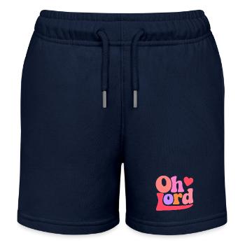 Oh Lord - Kinder Organic Joggingshorts Mini Bolter von Stanley/Stella - Navy - Vorne