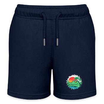 Plage du coucher du soleil - Short de jogging enfant bio Stanley/Stella - bleu marine - Devant