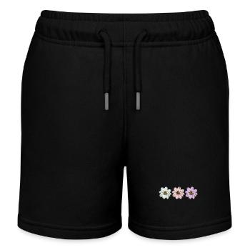 Blume pastell Blume Blumen pastell Blumen flieder - Kinder Organic Joggingshorts Mini Bolter von Stanley/Stella - Navy - Vorne